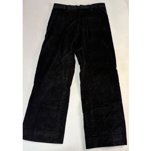 Banana Republic Classic Fit Mens Corduroy Pants Black 33x34 Straight Leg Trouser